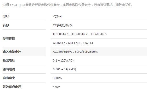 YCT-H CT(sh)x